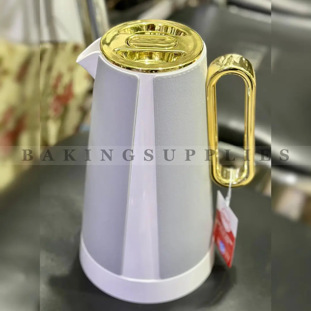 1 Litre Premium Insulated Thermos Flask – Black & Grey