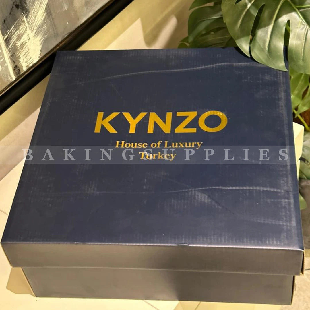 KYNZO 7-Piece Luxury Cake Set – Premium Glass Serving Set with Gift Box