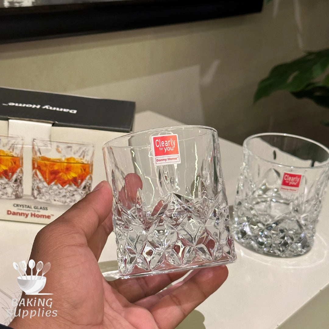 Danny Home Crystal Glass Set – Clear Crystal Finish