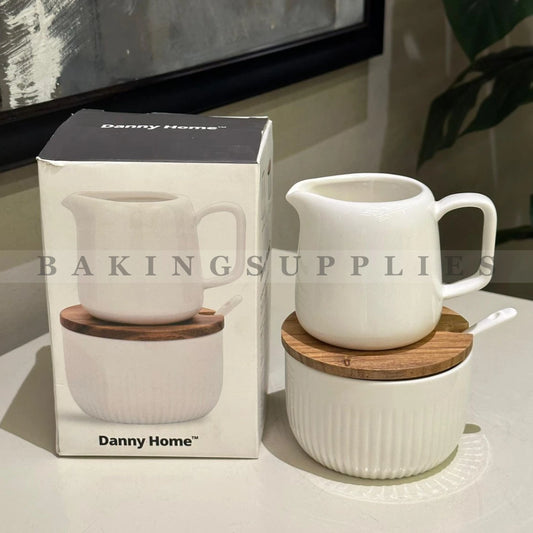 Danny Home Ceramic Milk & Sugar Pot Set