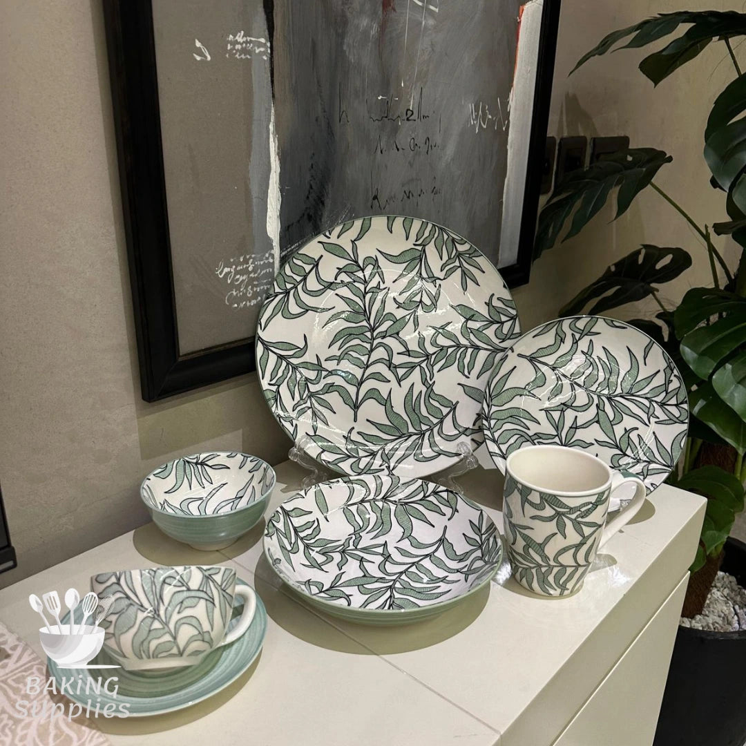 Elegant 32‑Piece Ceramic Dinner Set – Service for Six