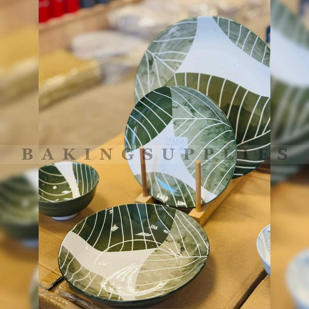 Gupan 24-Piece Ceramic Dinnerware Set – Stoneware Tableware for 6