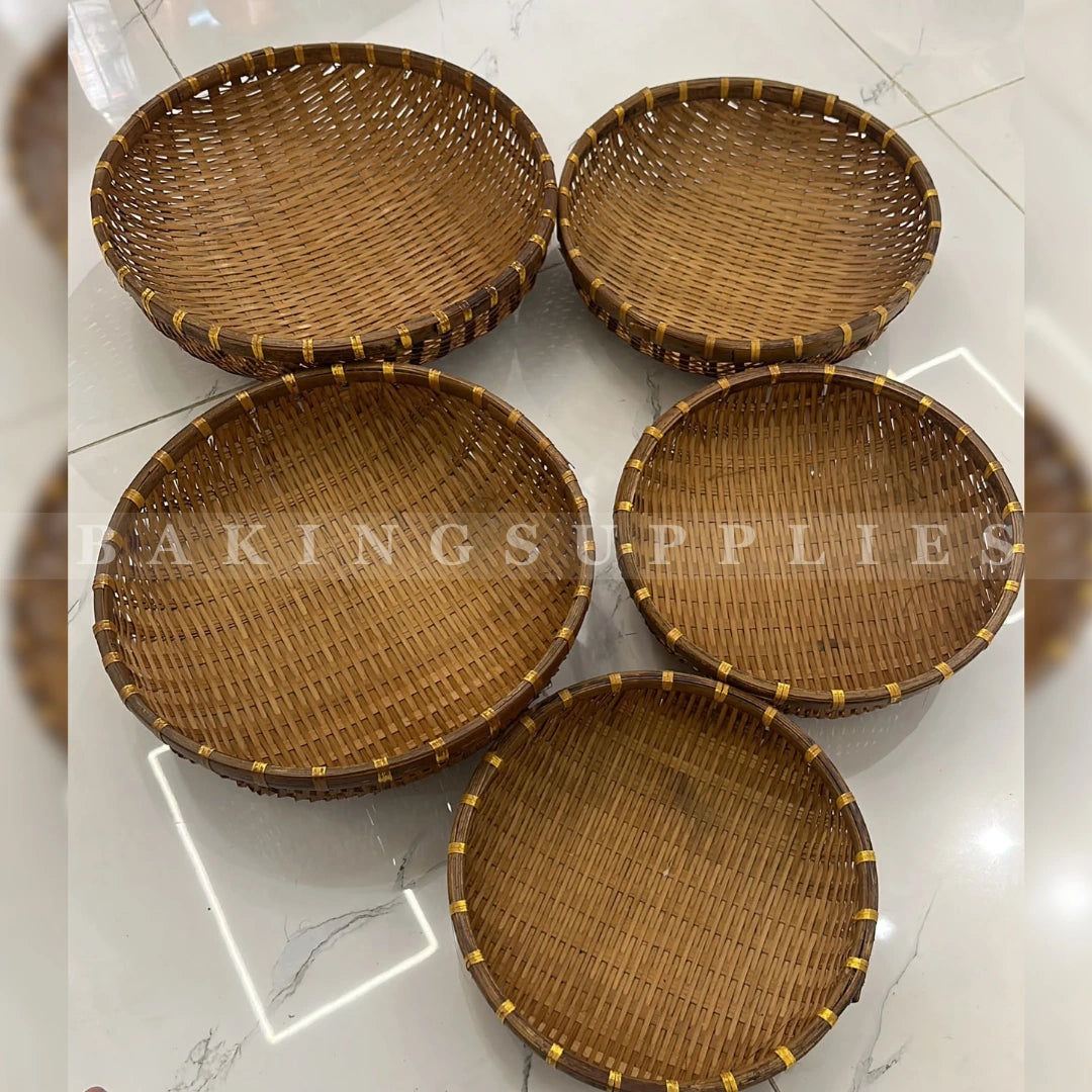 Handwoven Bamboo Basket Set of 5