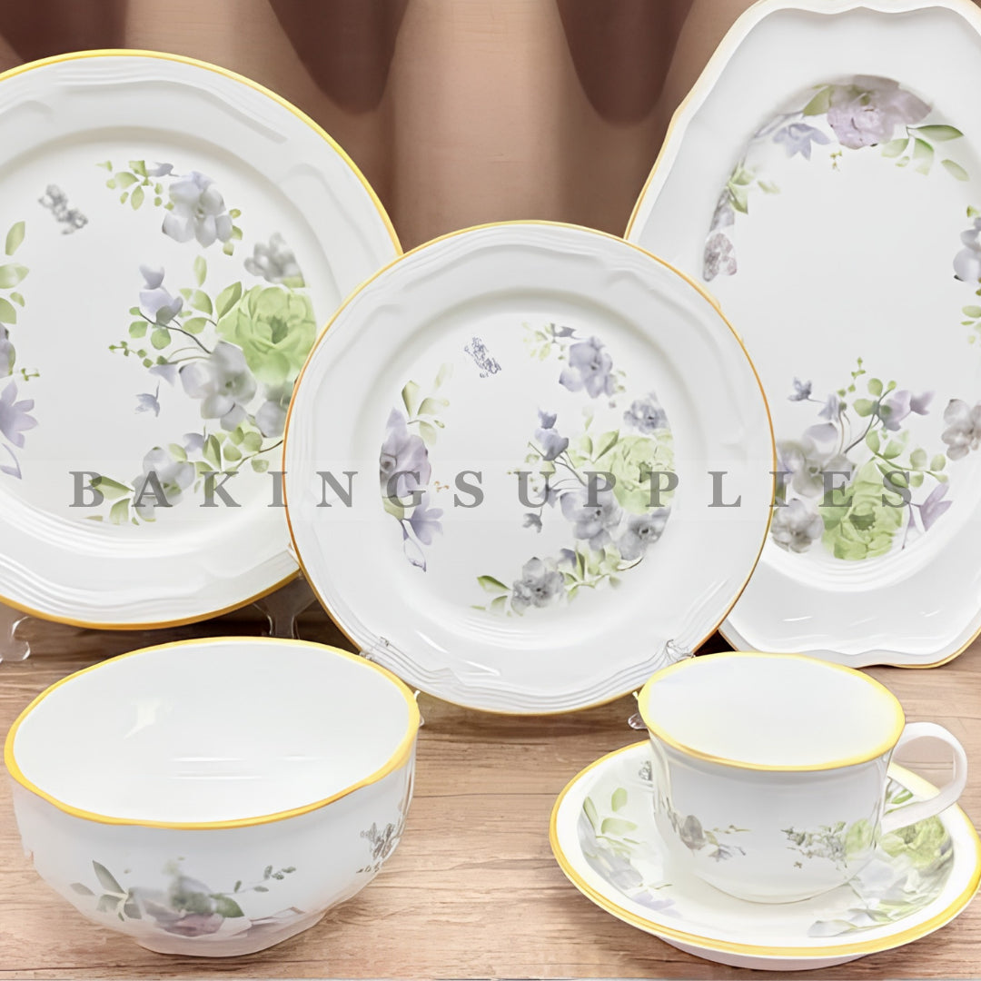 Limited Edition Lavender Floral Breakfast Set 32 Pieces