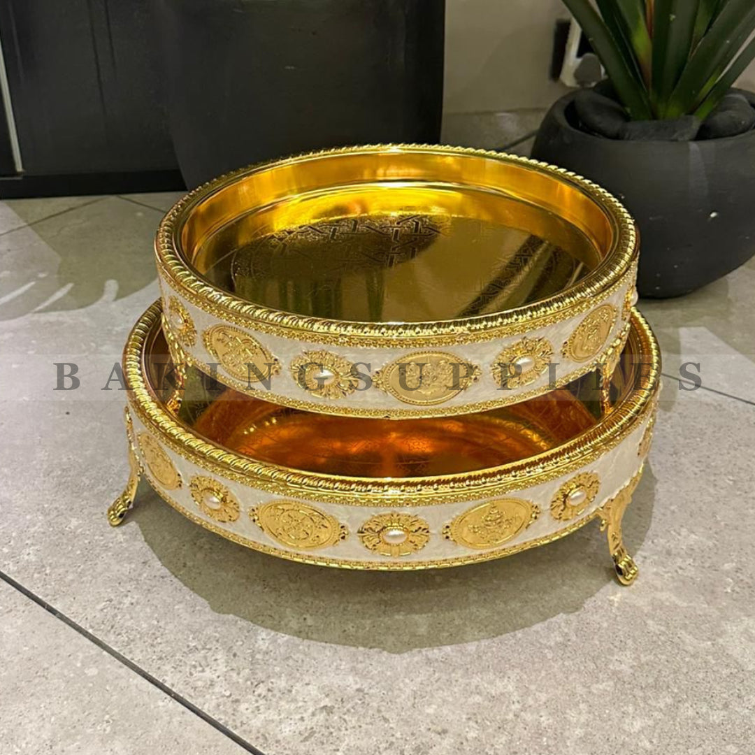 Luxury Gold Pearl Serving Thaals