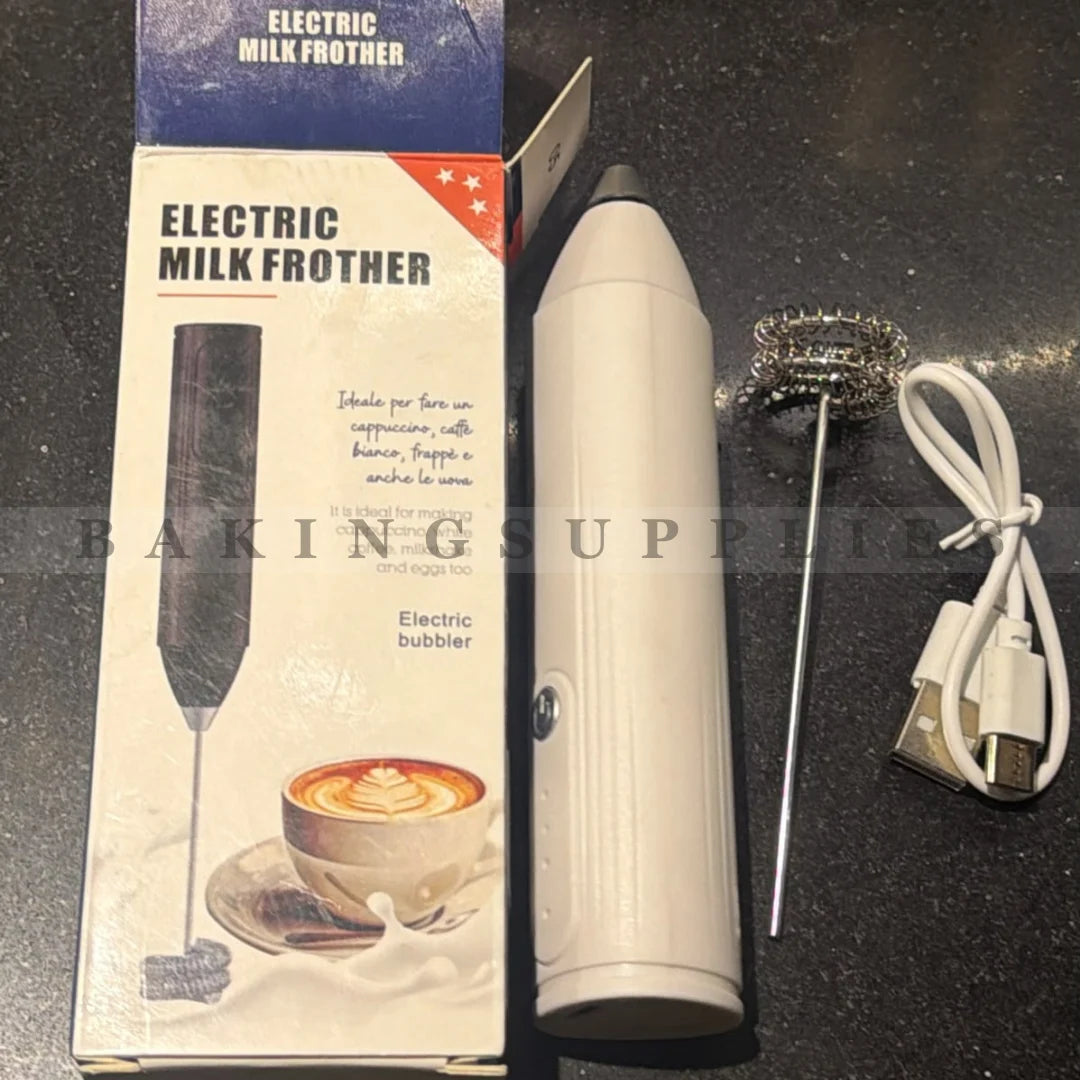 Rechargeable Electric Milk Frother Handheld Whisk