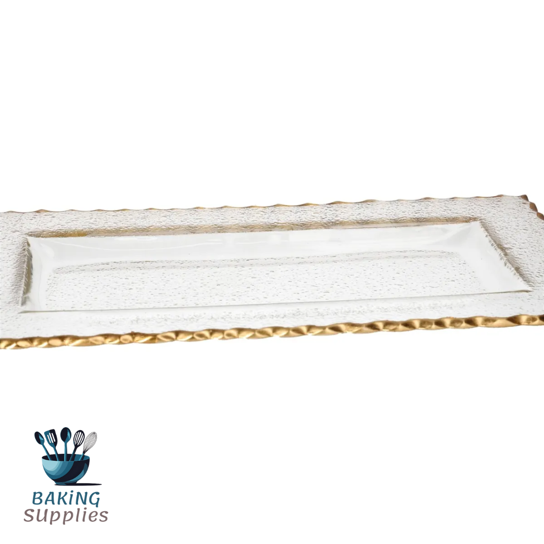 Rectangle Glass Serving Platter 38.5cm