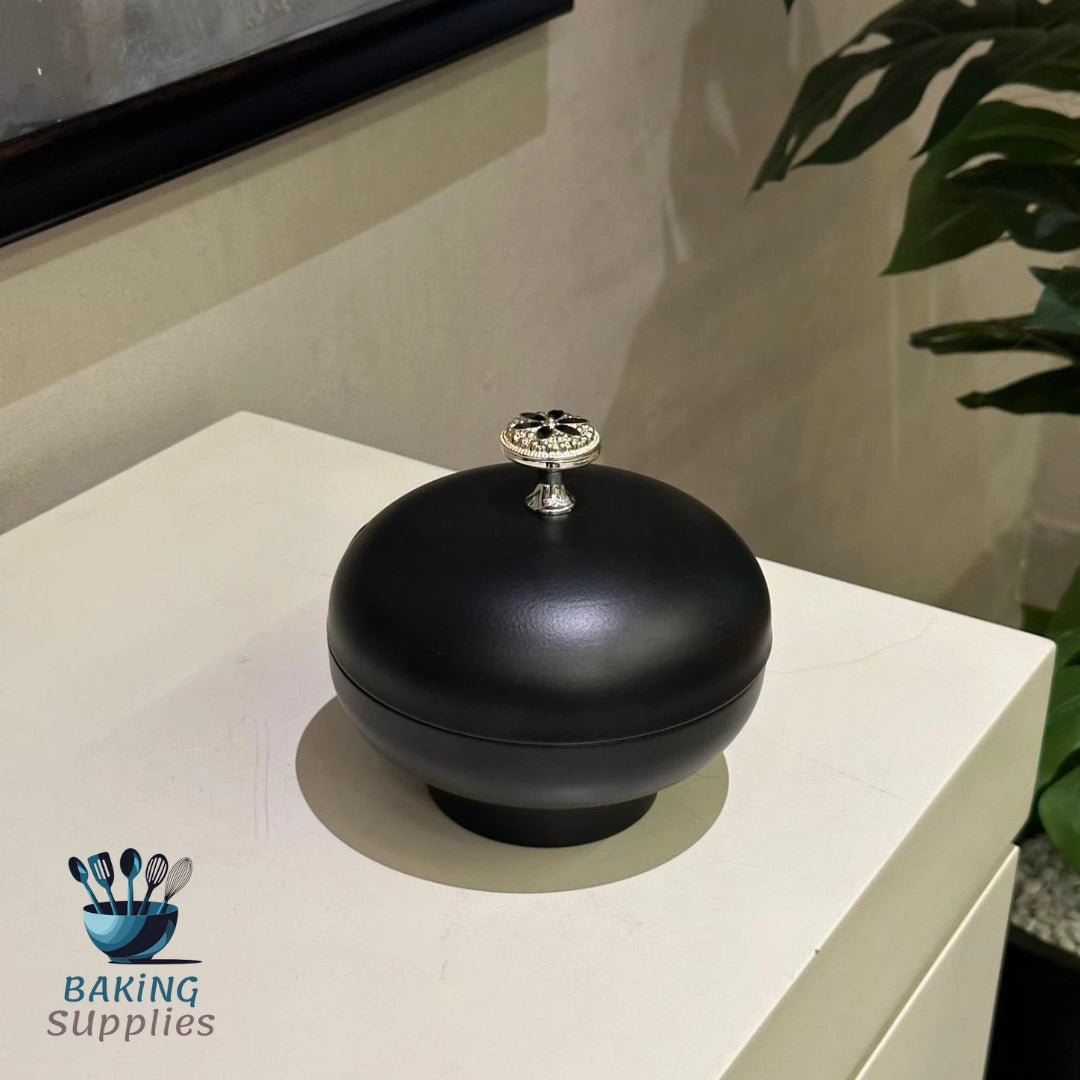Round Glass Candy Jar with Lid
