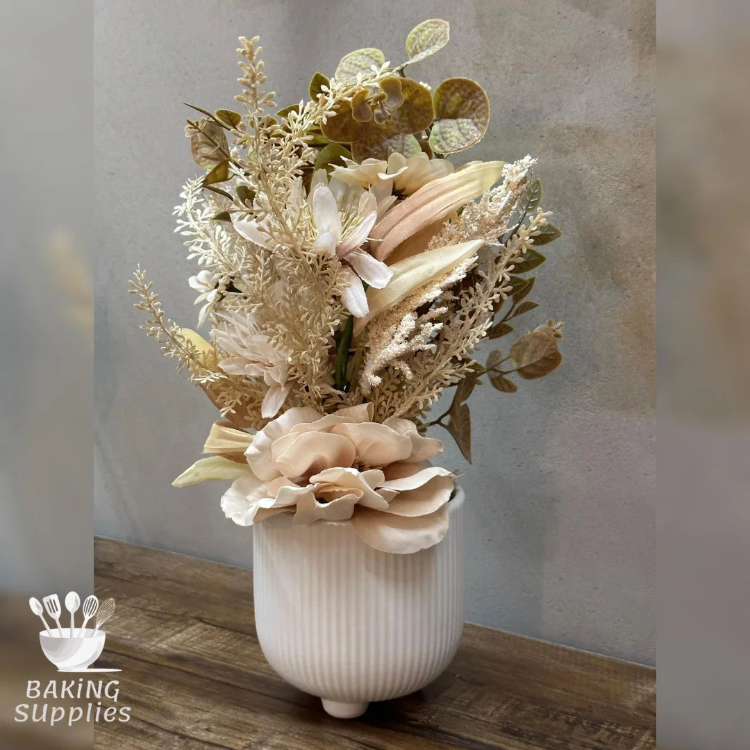 Elegant Ceramic Decorative Flowers (Home Décor Accent)