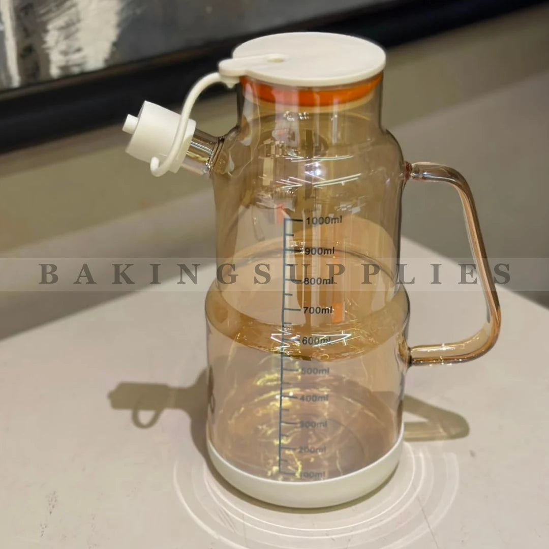 1000ml Glass Oil Dispenser Bottle with Pour Spout
