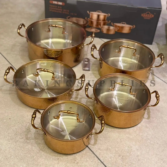 10 Piece Stainless Steel Cookware Set with Glass Lids