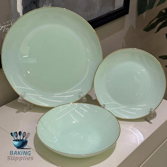 18-Piece Bone China Plate Set – Service for Six