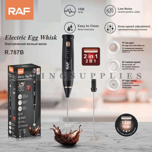 2-in-1 Electric Egg Beater 15W | Handheld Egg Whisk with 3 Speeds