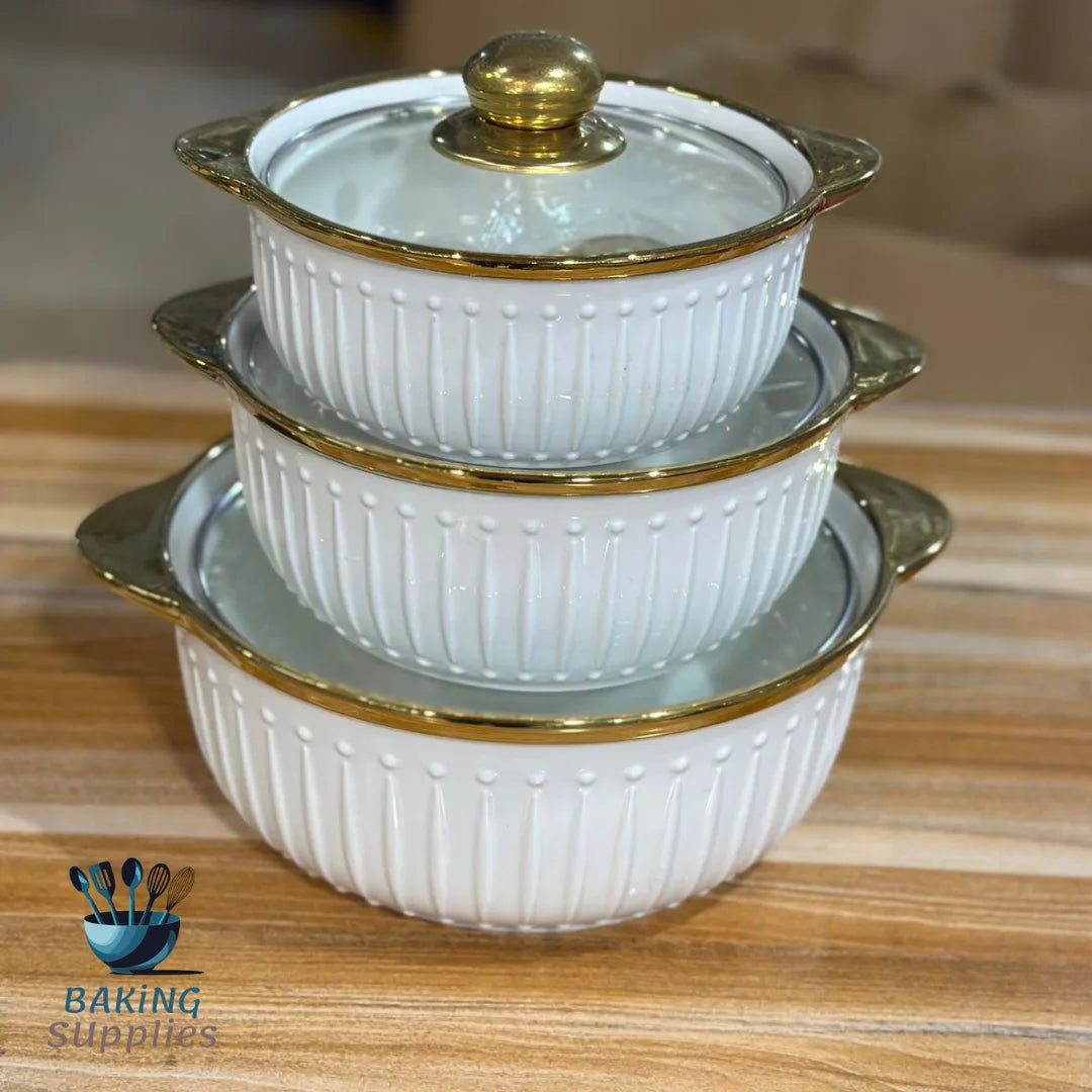 Set of 3 Handis – Traditional Cooking & Serving Pots