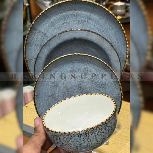 24 Pcs Ceramic Dinner Set - Serves 6