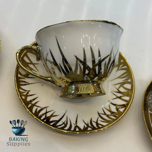 6-Piece Cup & Saucer Set – Service for Six