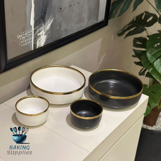 7‑Piece Ceramic Dessert Bowl Set – Elegant Serving Collection