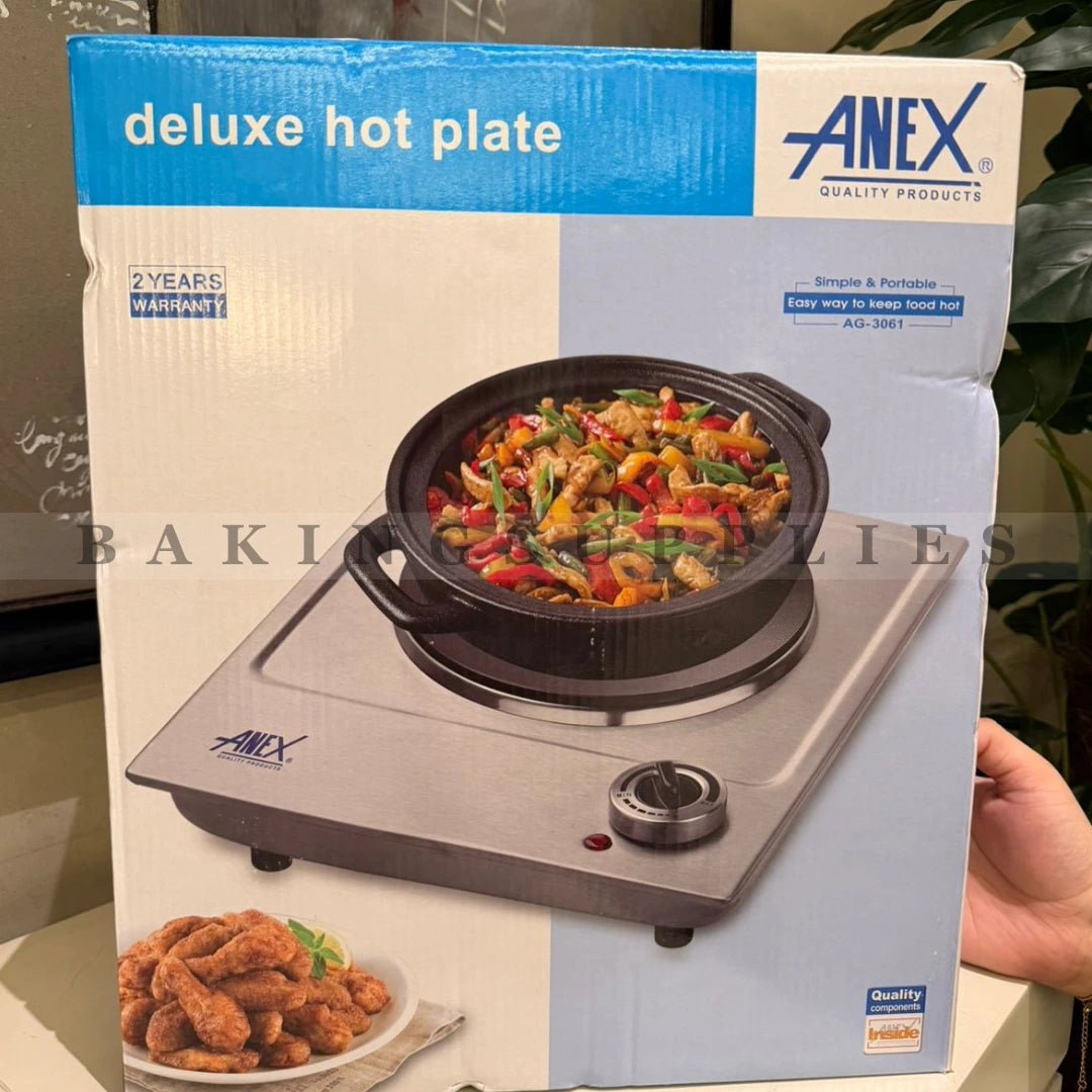 Anex 1500W Single Electric Stove | Deluxe Hot Plate with Warranty
