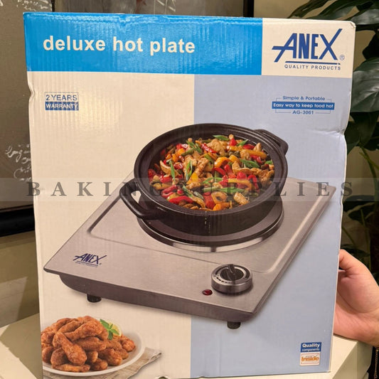 Anex 1500W Single Electric Stove | Deluxe Hot Plate with Warranty