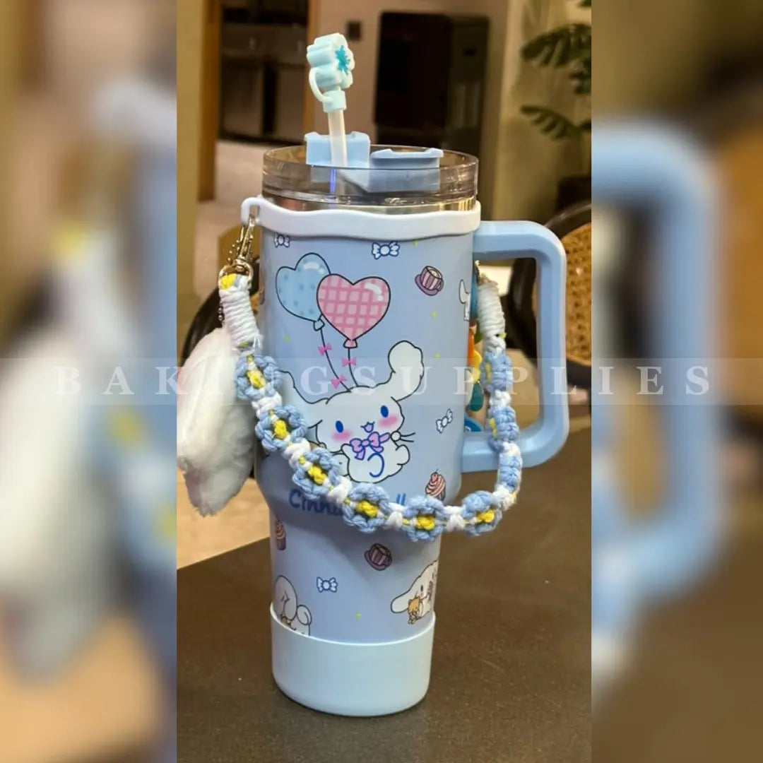 Tumbler with Straw and Charms