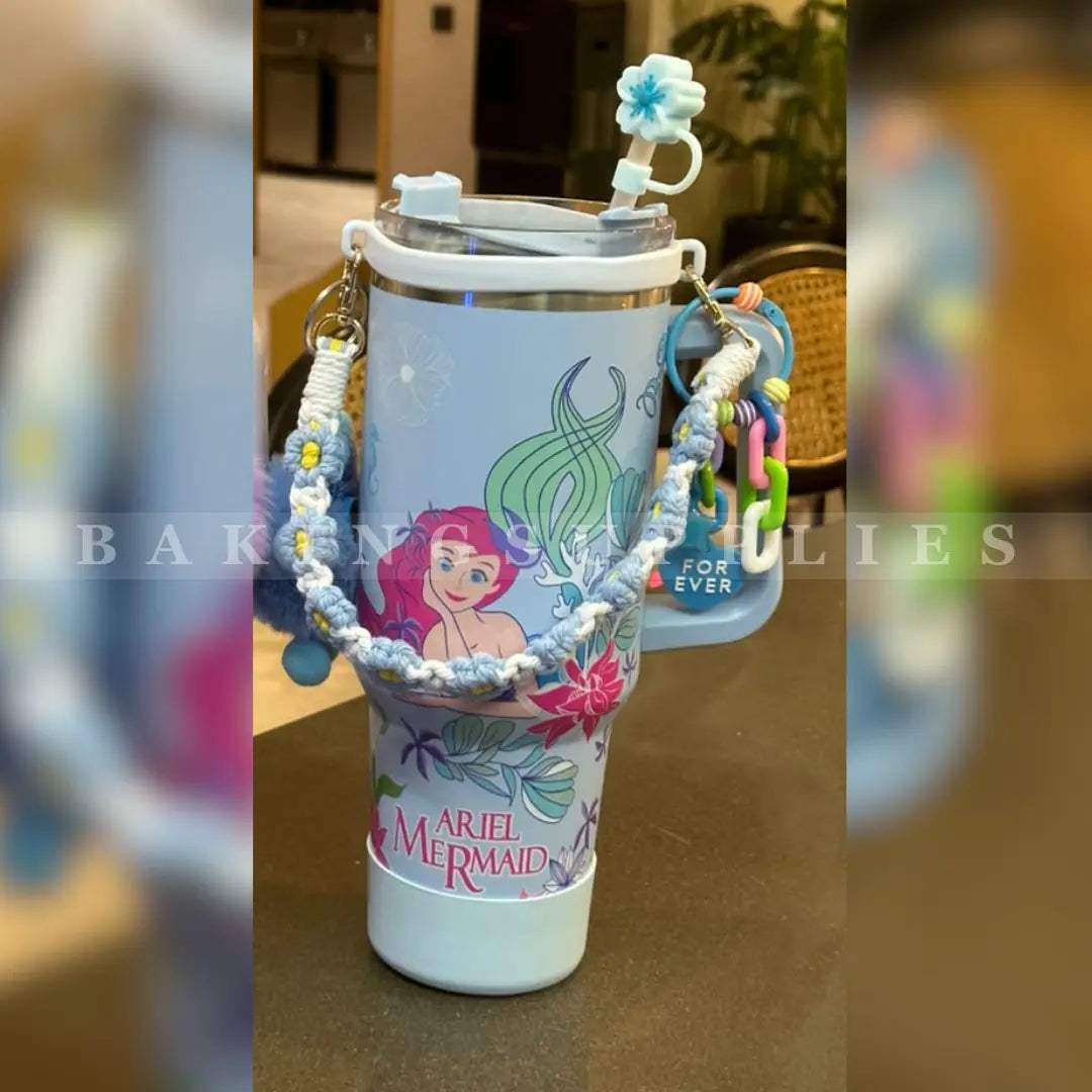 Tumbler with Straw and Charms