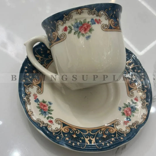 Artisan Elegance Porcelain Tea Cup & Saucer Set 12 Pieces