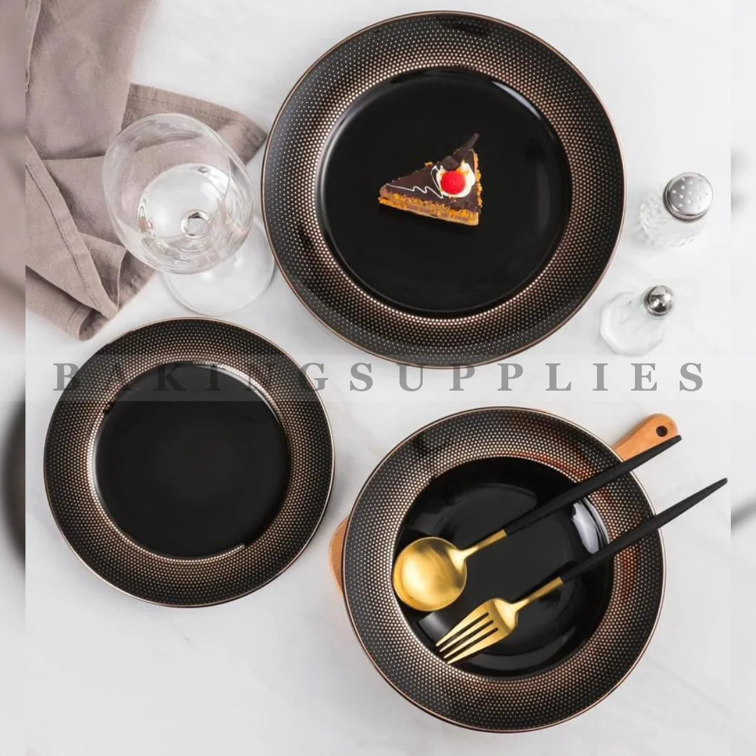 Porcelain Plate Set of 18 Available in 10 Designs