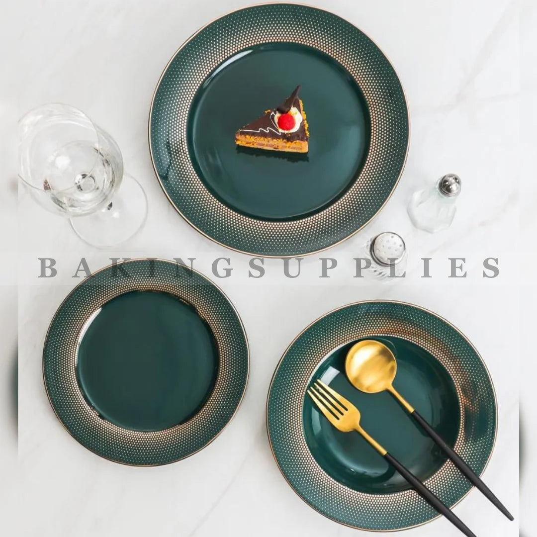 Porcelain Plate Set of 18 Available in 10 Designs