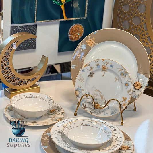 Bone China 24-Piece Dinner Set
