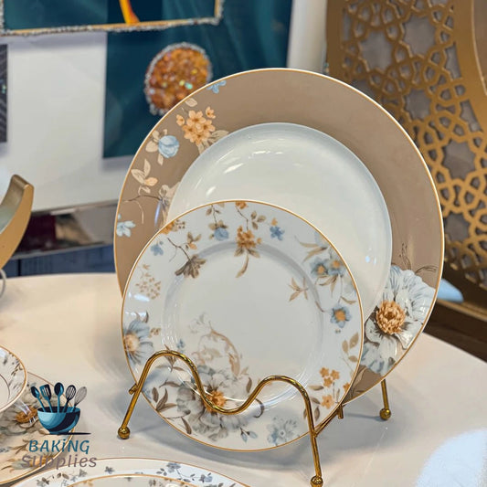 Bone China 24-Piece Dinner Set