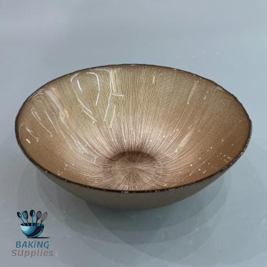 Brown Silver Ceramic Dinnerware - Luxury Plate & Bowl