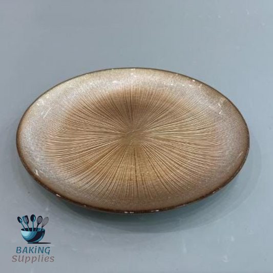 Brown Silver Ceramic Dinnerware - Luxury Plate & Bowl