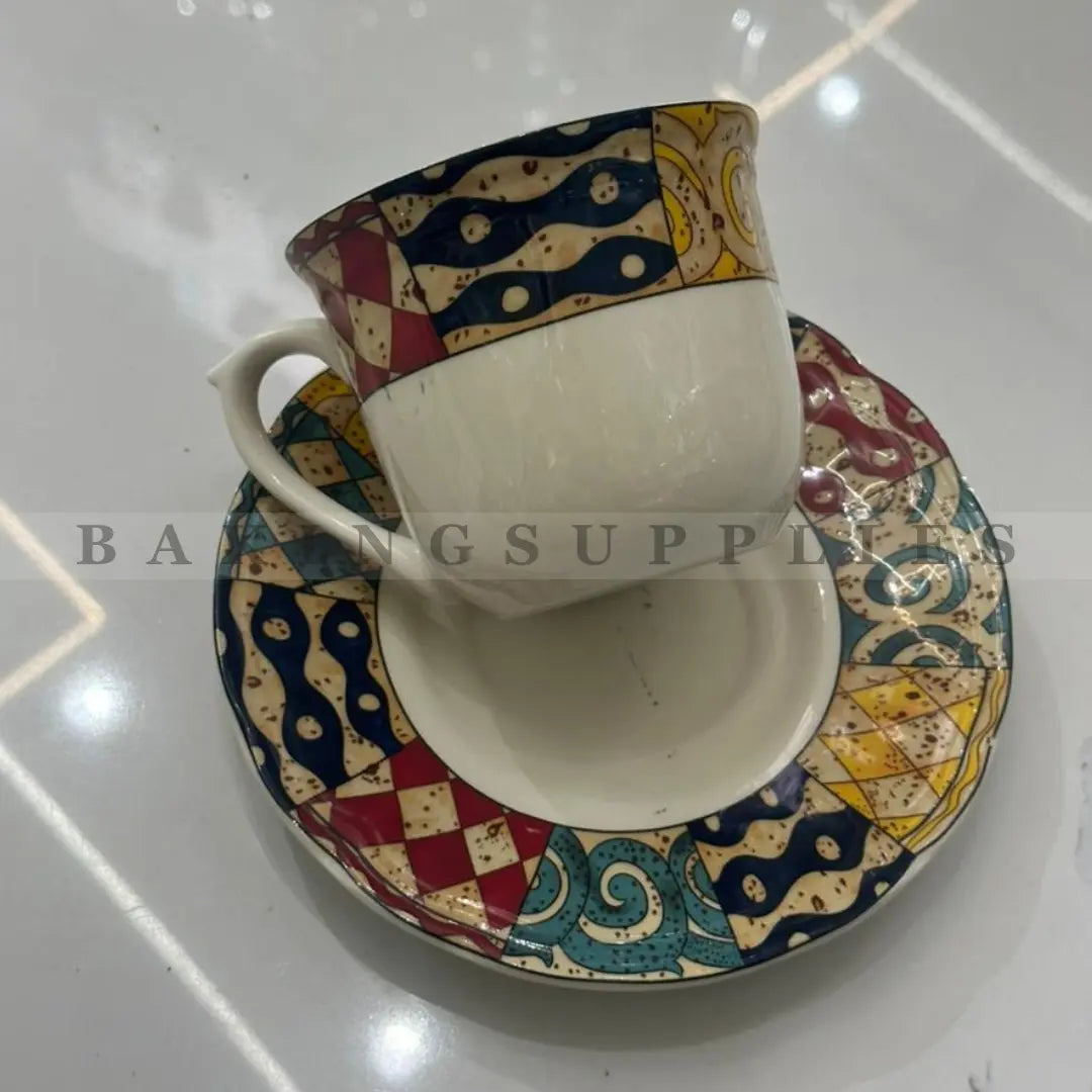 Artisan Elegance Porcelain Tea Cup & Saucer Set 12 Pieces