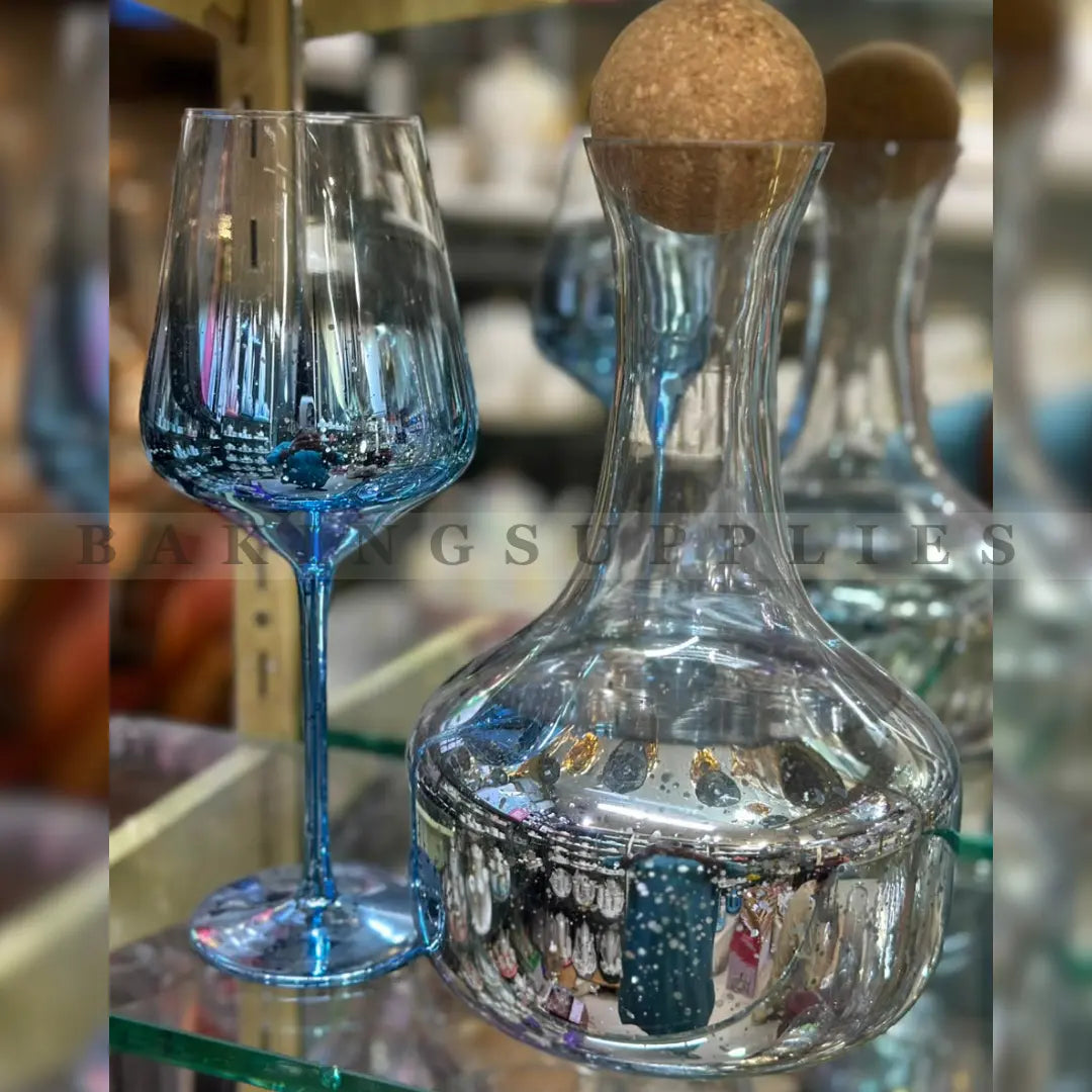 Cork Stopper Glass Water Set 7 Pieces