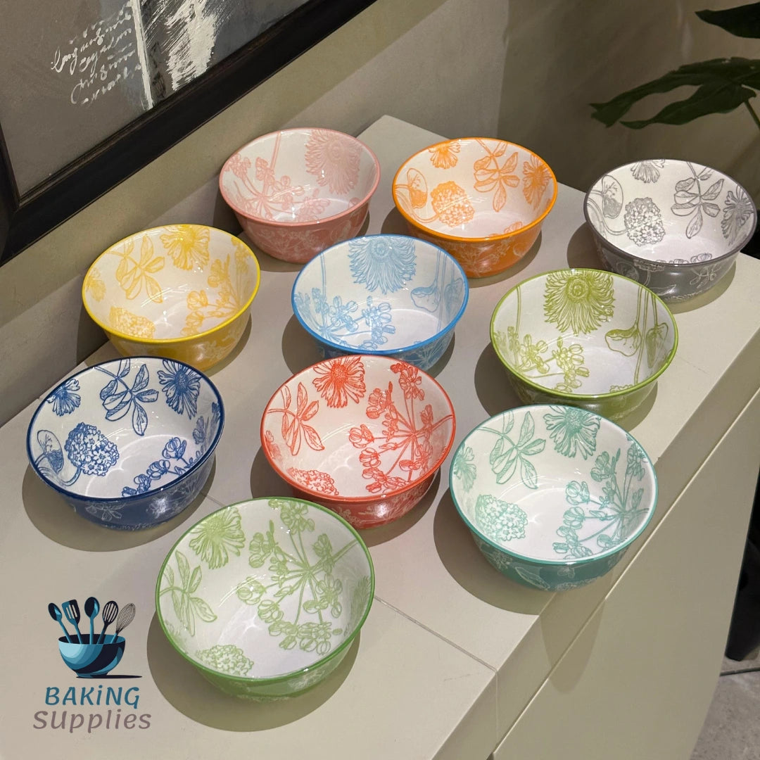 Danny Home 10pcs set Colorful Bowls 12.07 cm