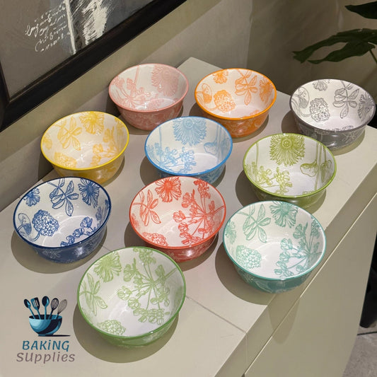 Danny Home 10pcs set Colorful Bowls 12.07 cm