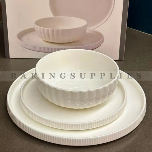 Danny Home 3-Piece Porcelain Dinner Set