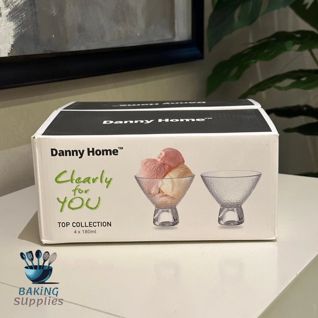 Danny Home Ice Cream Cups – Set of 4 (180 ml Each)