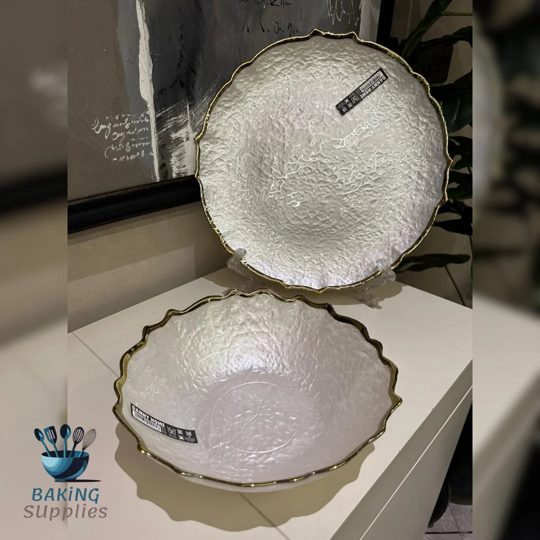 Danny Home Pearl White Platter & Bowl