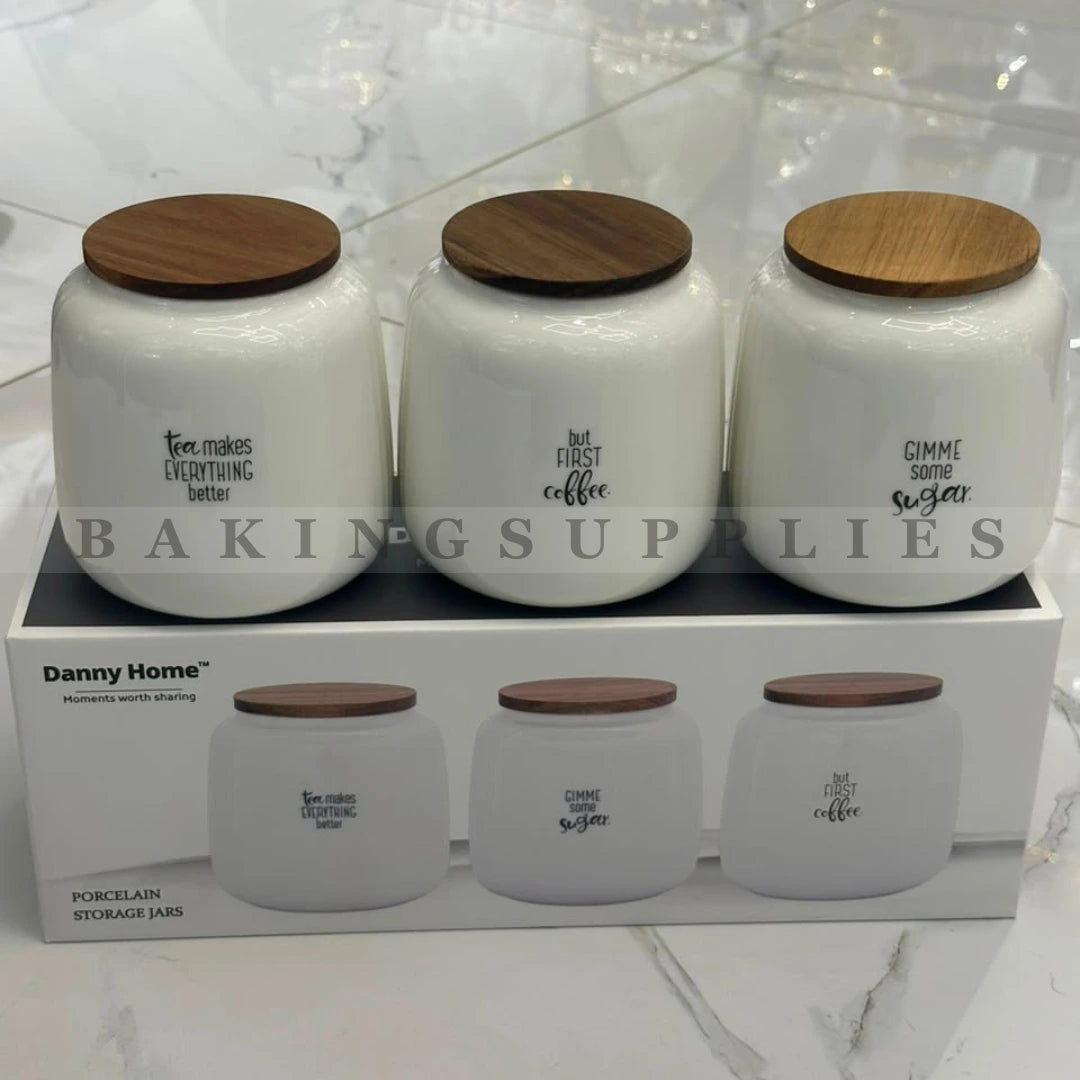 Danny Home Porcelain Storage Jar Set of 3