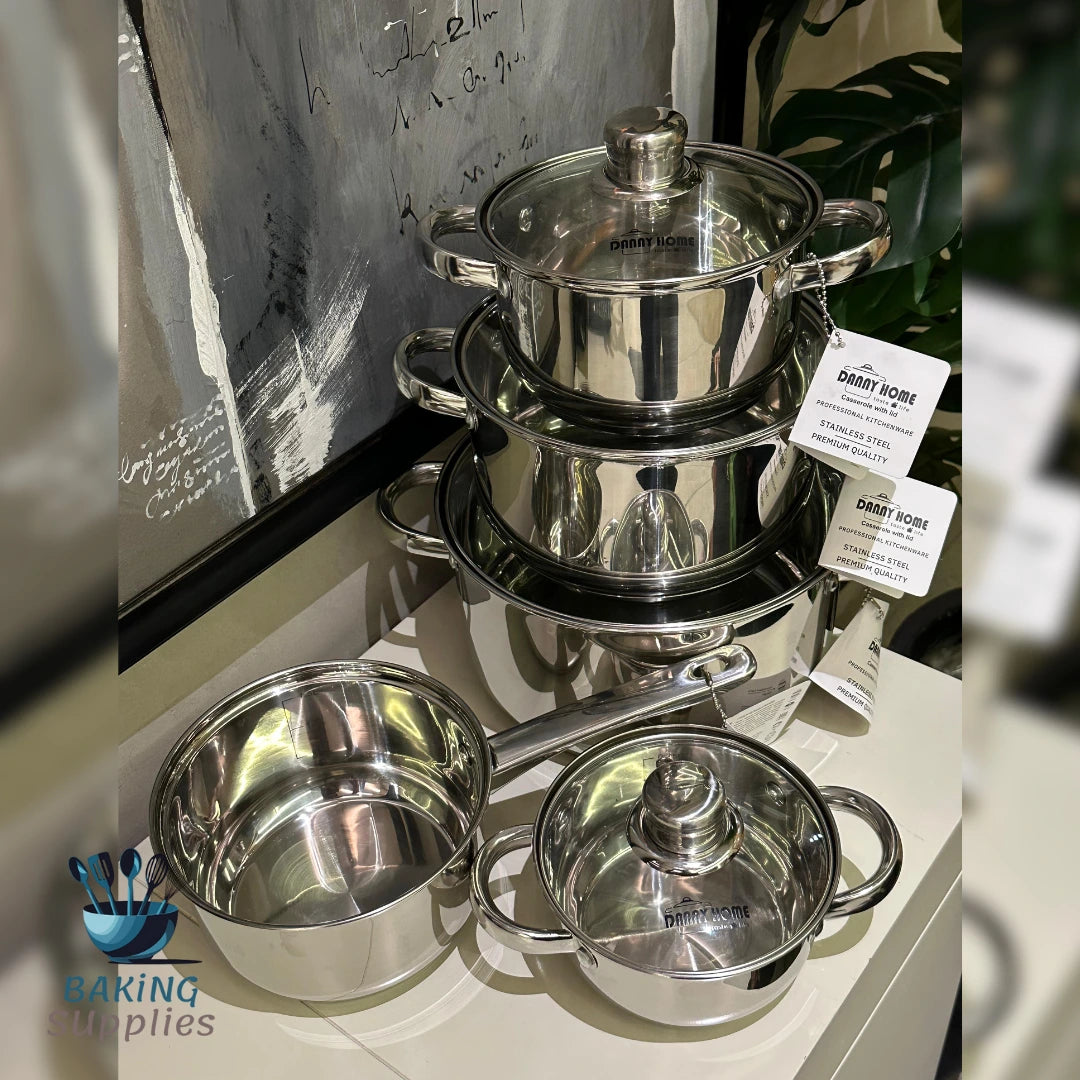 Danny Home Stainless Steel Premium Quality Cookware Set