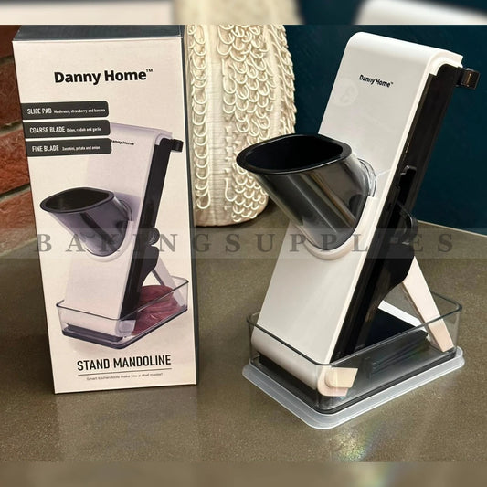Danny Home Stand Mandoline Slicer with 3 Interchangeable Blades