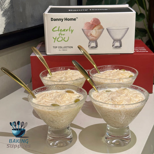 Danny Home Ice Cream Cups – Set of 4 (180 ml Each)
