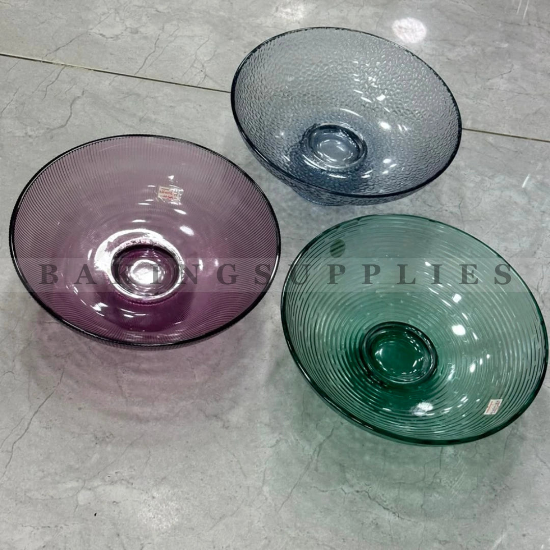 Deep Glass Bowl with Stand