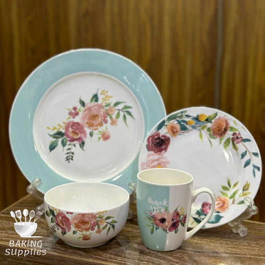 Elegant 24‑Piece Ceramic Breakfast Set – Service for Six