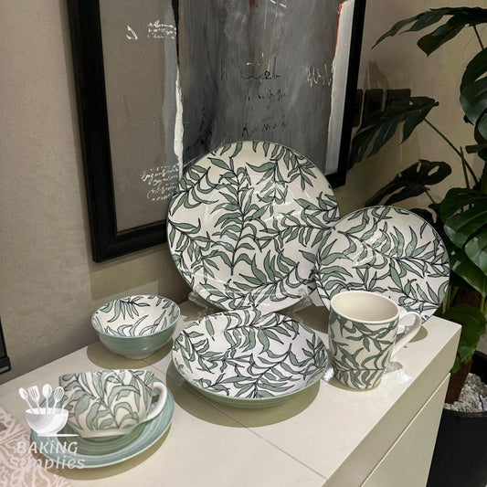 Elegant 32‑Piece Ceramic Dinner Set – Service for Six