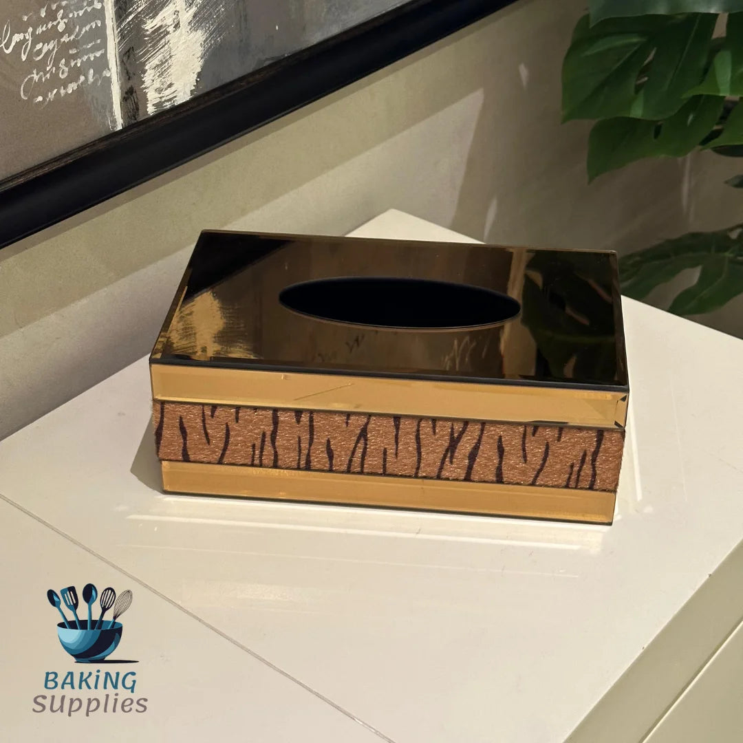 Gold tissue box 