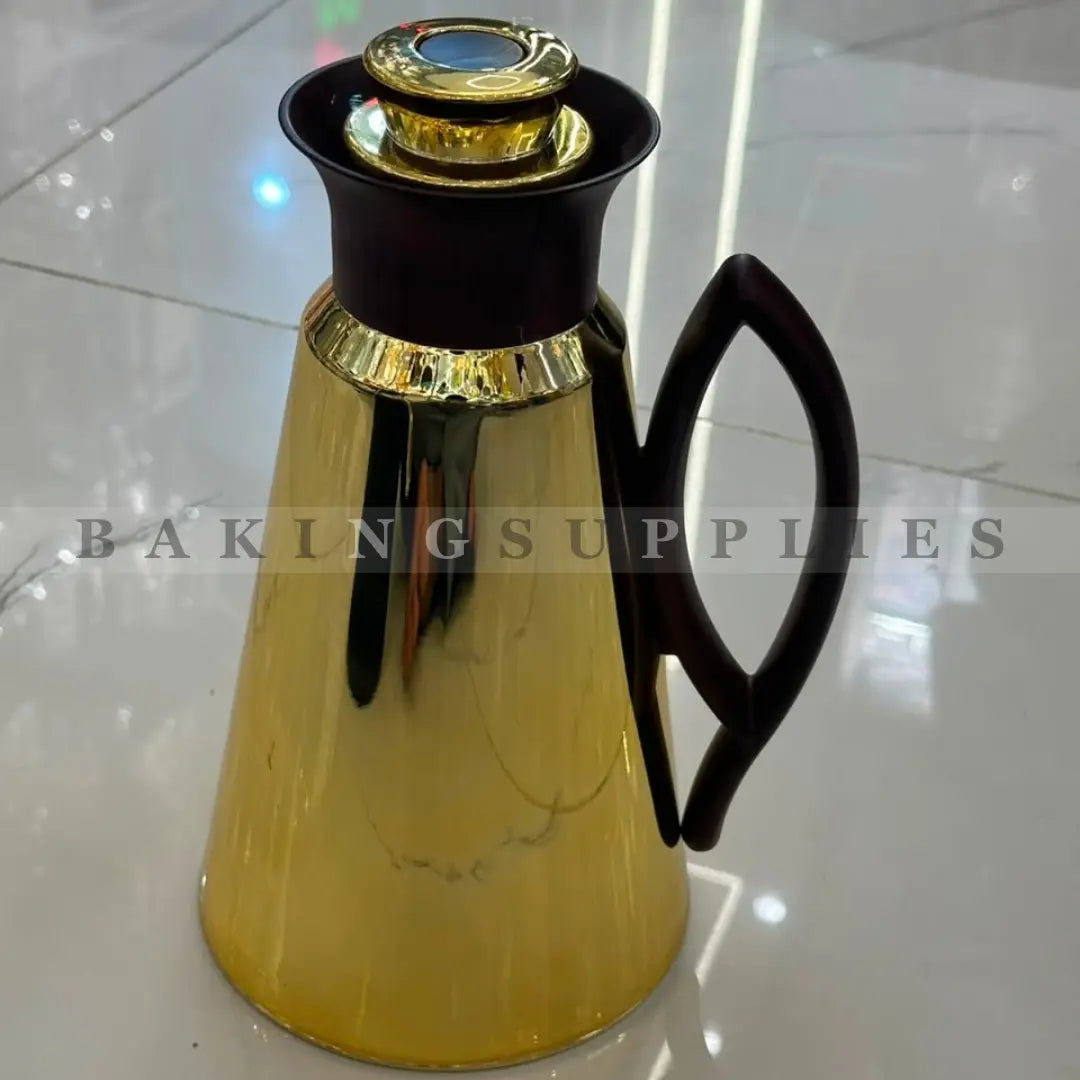 Gold Black Vacuum Thermos 1 Litre
