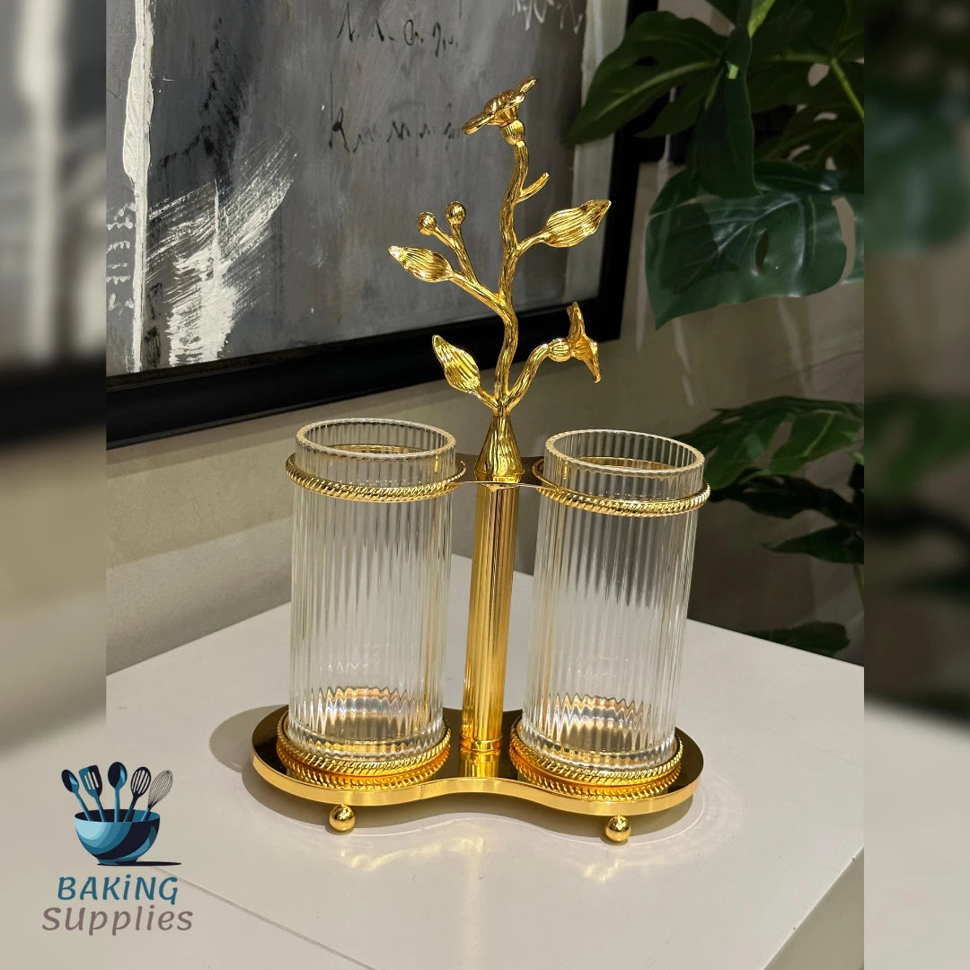 Cutlery Holder with Glass Holders – Elegant Table Organizer