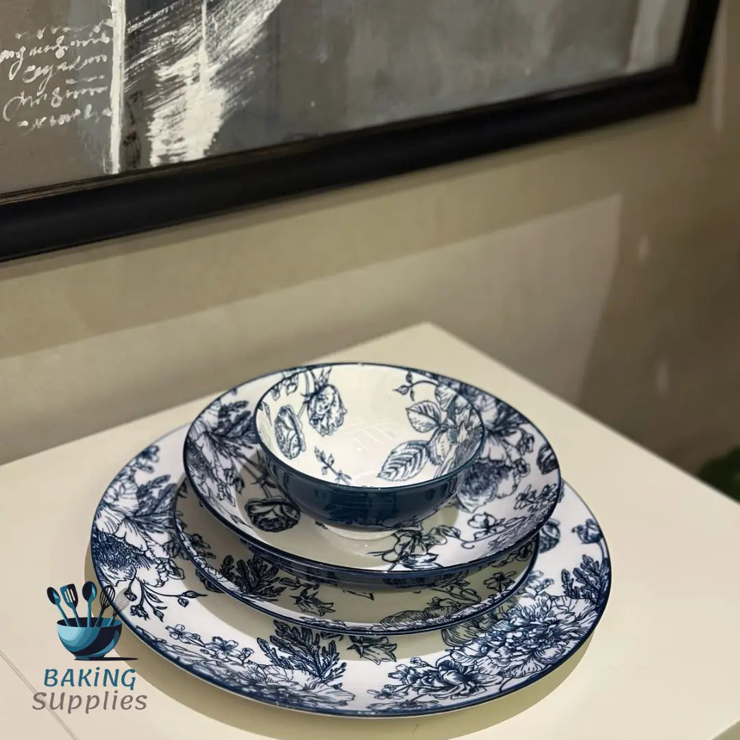 Gupan 24‑Piece Porcelain Plate Set – Service for Six
